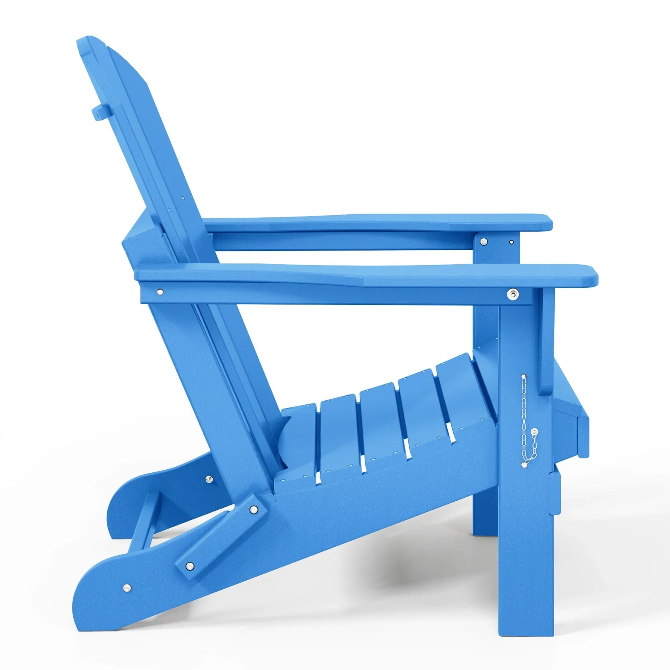 Polytrends Laguna Sedia Adirondack Pieghevole da Esterno per Patio Resistente allo Sbiadimento e alle Intemperie