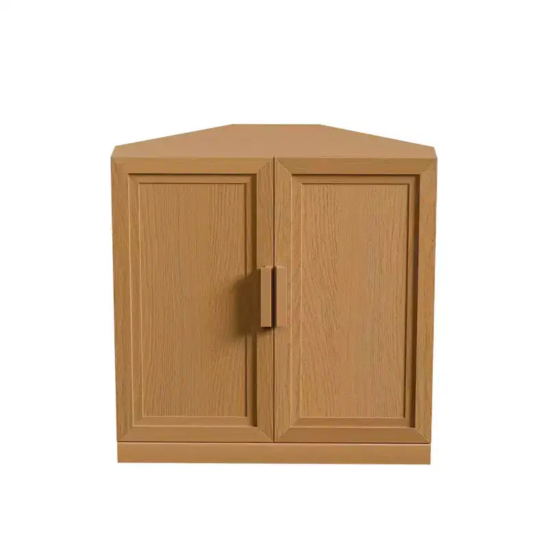 Mobile ad Angolo Dovelina con Ripiani Regolabili Credenza Buffet Vetrinetta Vino Mobile da Cucina e Sala da Pranzo con Ante in Legno - 31H x 31W, 36H x 31W