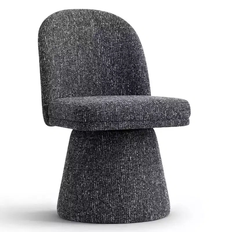Set di 6 sedie da pranzo moderne senza braccioli girevoli a 360° con base a piedistallo, eleganti sedie d'accento per cucina, sala da pranzo o ufficio-Panipeachy
