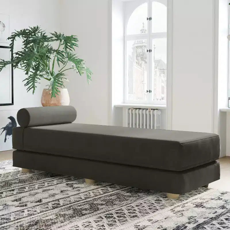 Lit de repos / Lit pliant grand format (Queen-Size) - Microvelours