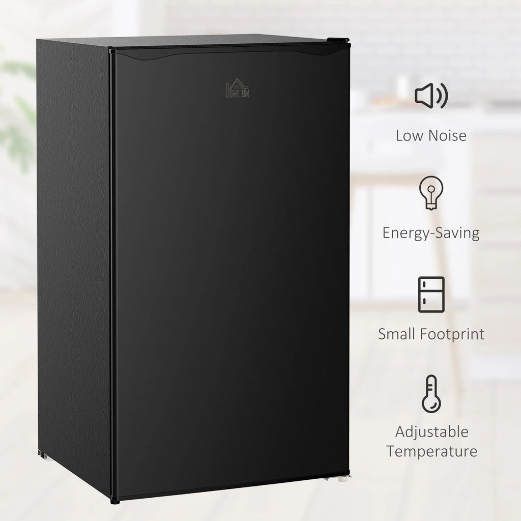HOMCOM Mini Frigorifero con Congelatore da 90 Litri, Frigo Compatto a Porta Singola con Termostato Regolabile per Camera da Letto