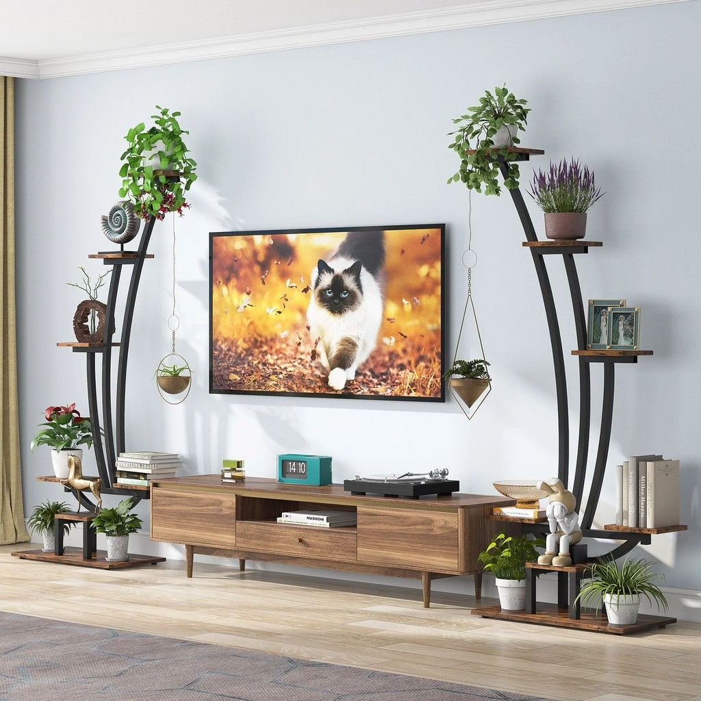 Fioriera Verticale per Piante da Interno a 6 Livelli per Giardino - Set da 2 Pezzi