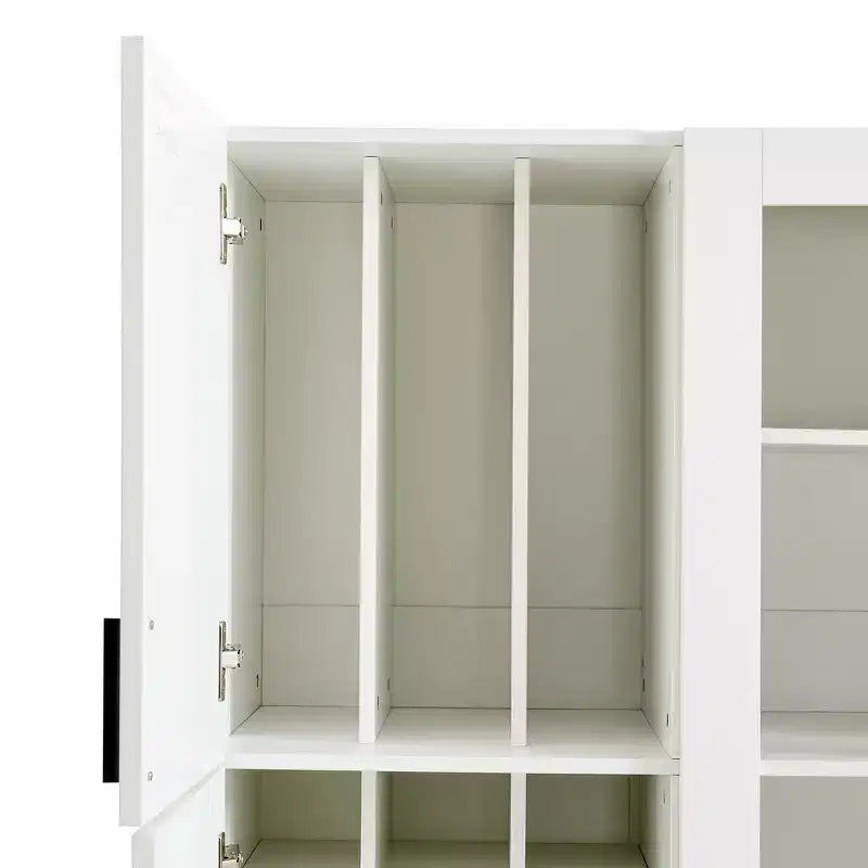 Dispensa da Cucina Autoportante Whisen 71''H, Grande Armadio Contenitore per Sala da Pranzo con 6 Ante, Ripiani Regolabili