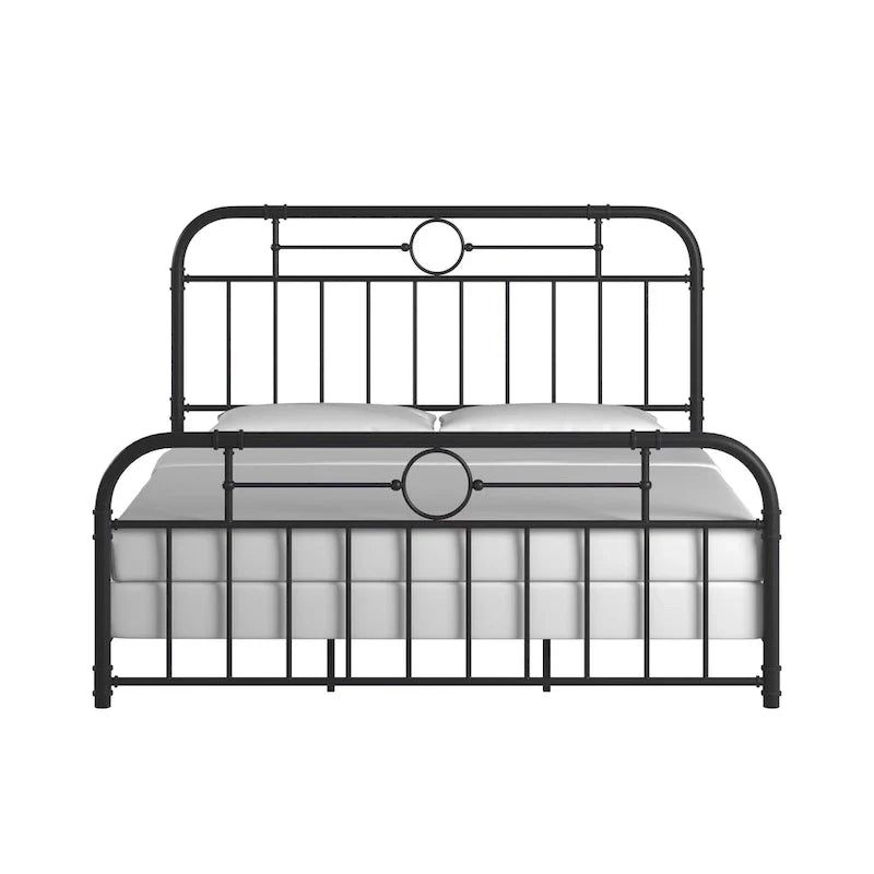 Letto in metallo nero