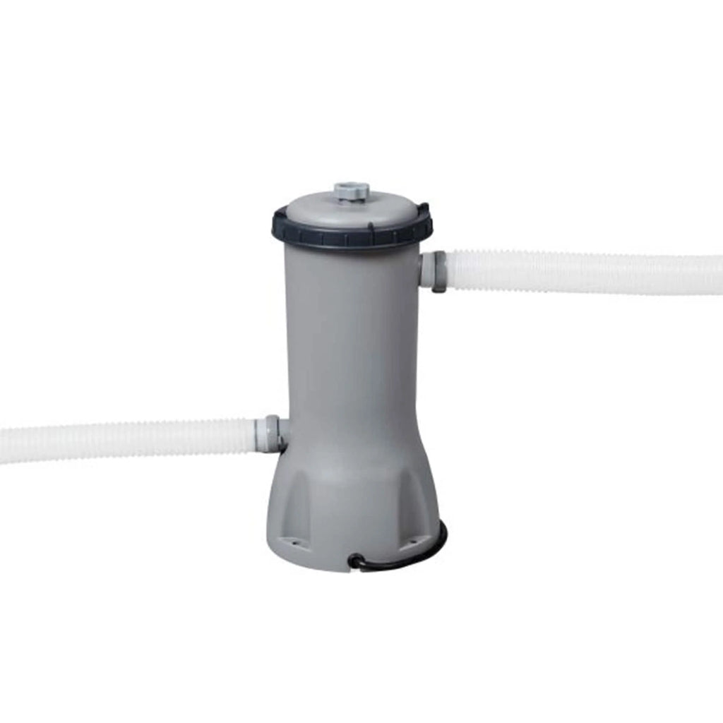 Piscina Fuori Terra Rotonda Bestway Steel Pro MAX con Pompa e Copertura