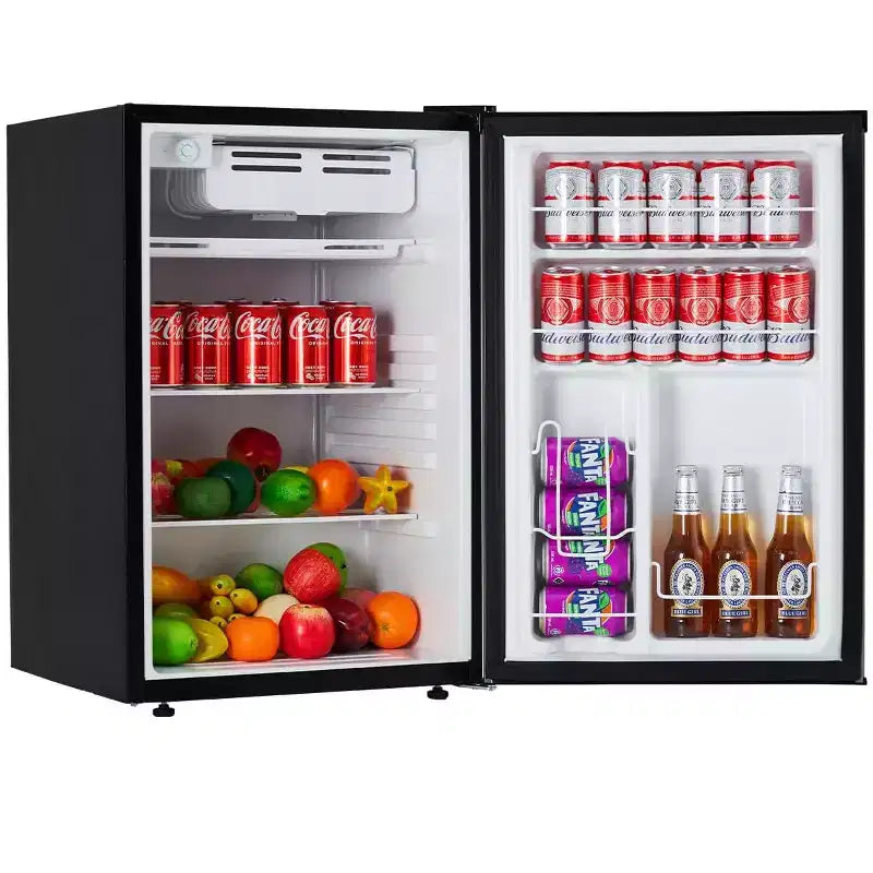 Mini Frigo da 127 Litri con Congelatore, Frigorifero Compatto con Porta Reversibile, Termostato Regolabile ad Alta Efficienza Energetica, Piccolo Frigo