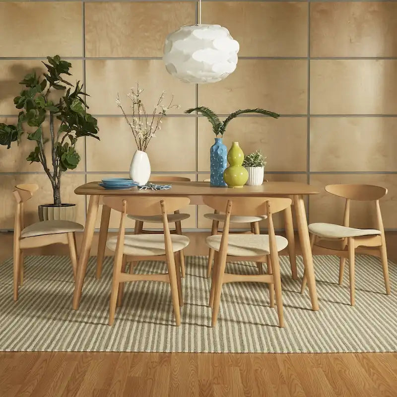 Set da pranzo affusolato in rovere danese norvegese di iNSPIRE Q Modern