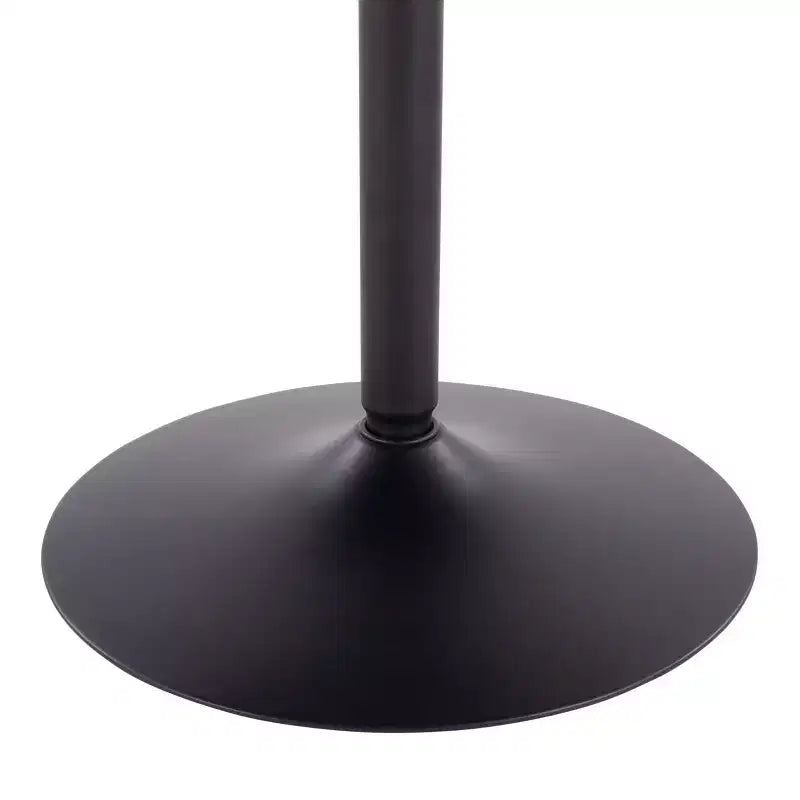 36" Industrial Round Dining Table - Bamboo Top with Antique Metal Base