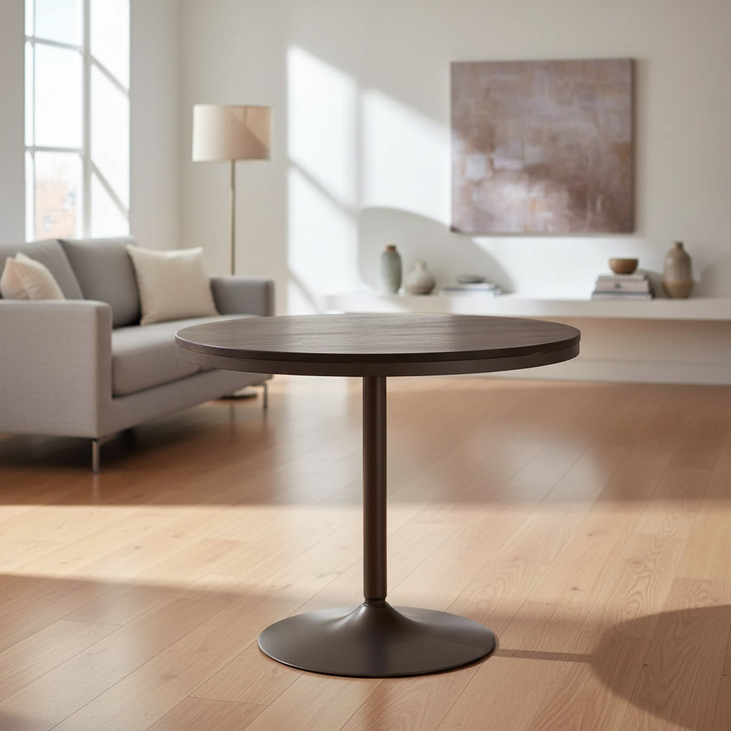 36 Dakota Industrial Round Dining Table - LumiSource