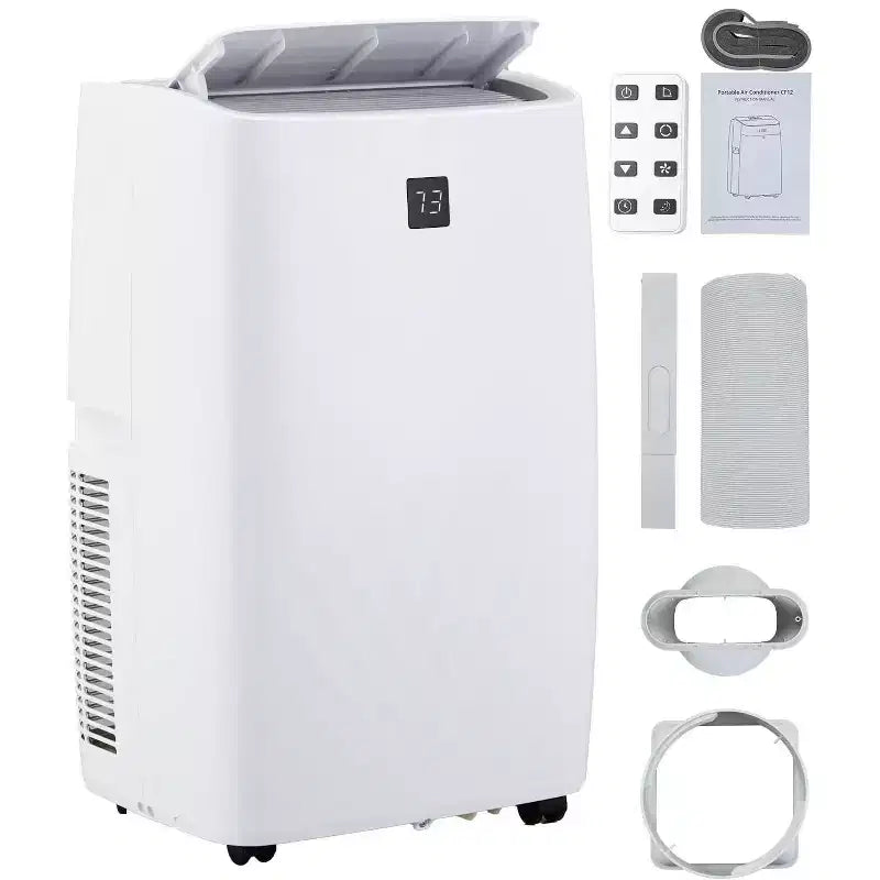 Condizionatore Portatile da 14000 BTU, Condizionatore con Telecomando, Funzione Raffreddamento, Ventilazione e Deumidificazione, Modalità Notte/Timer 24 ore, Raffredda 700 Sq.ft