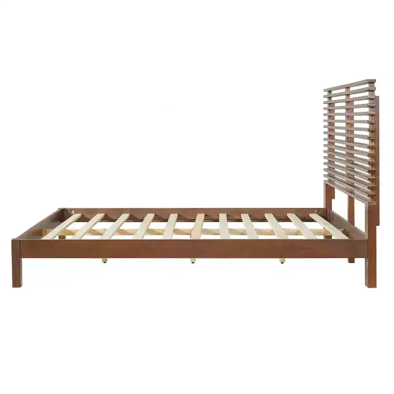 Christopher Knight Home Eunji - Struttura letto moderna in legno di pino con testiera a doghe orizzontali