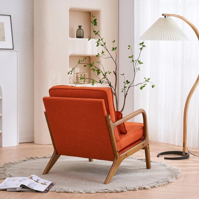 Poltrona imbottita Mid-Century Modern