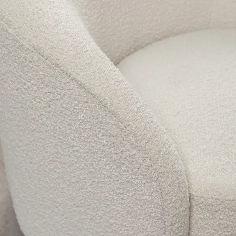 Poltrona girevole a barilotto imbottita KINWELL da 34 pollici (Set di 2)