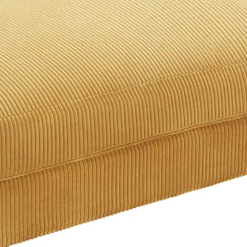 Pouf poggiapiedi oversize in velluto a coste moderno