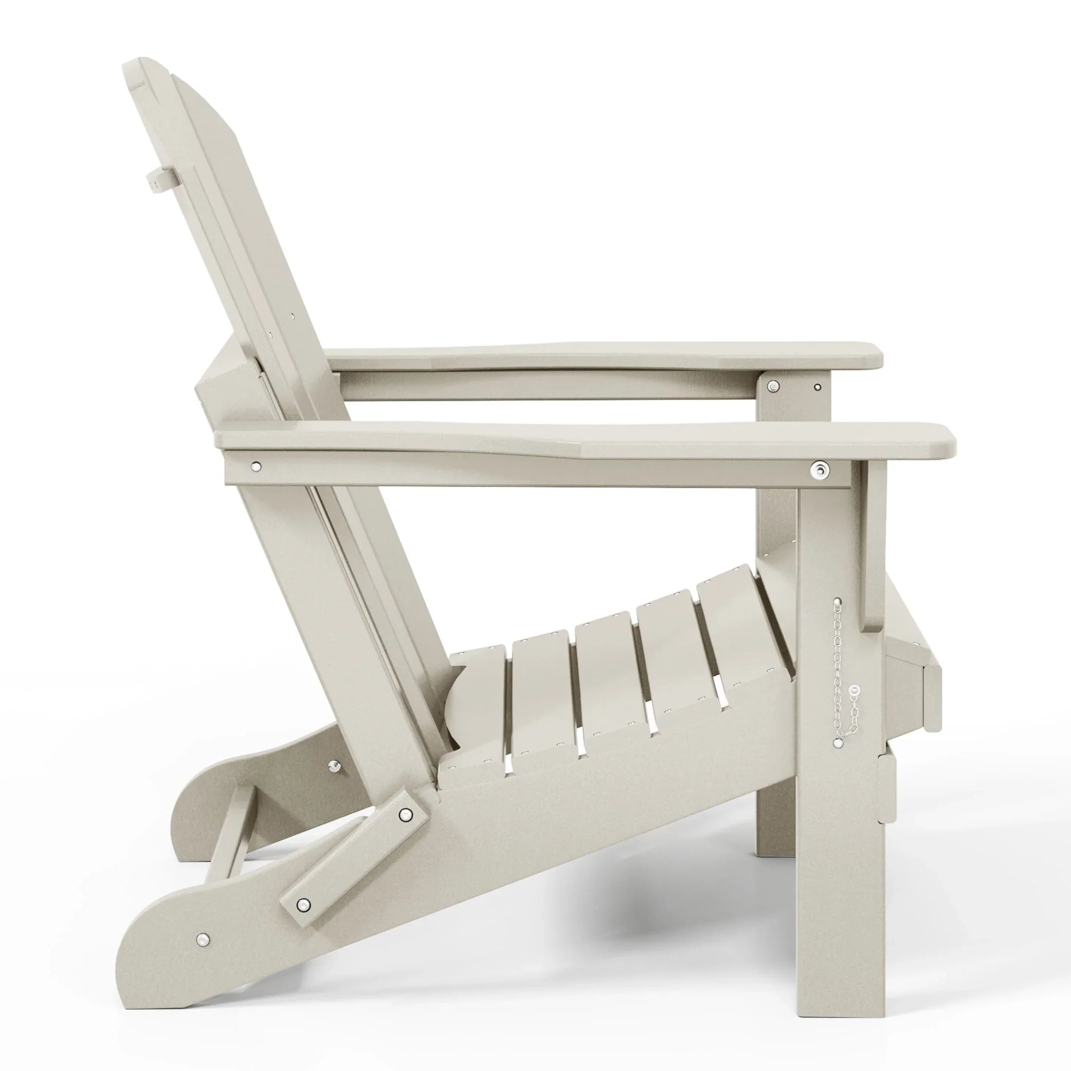 Polytrends Laguna Sedia Adirondack Pieghevole da Esterno per Patio Resistente allo Sbiadimento e alle Intemperie