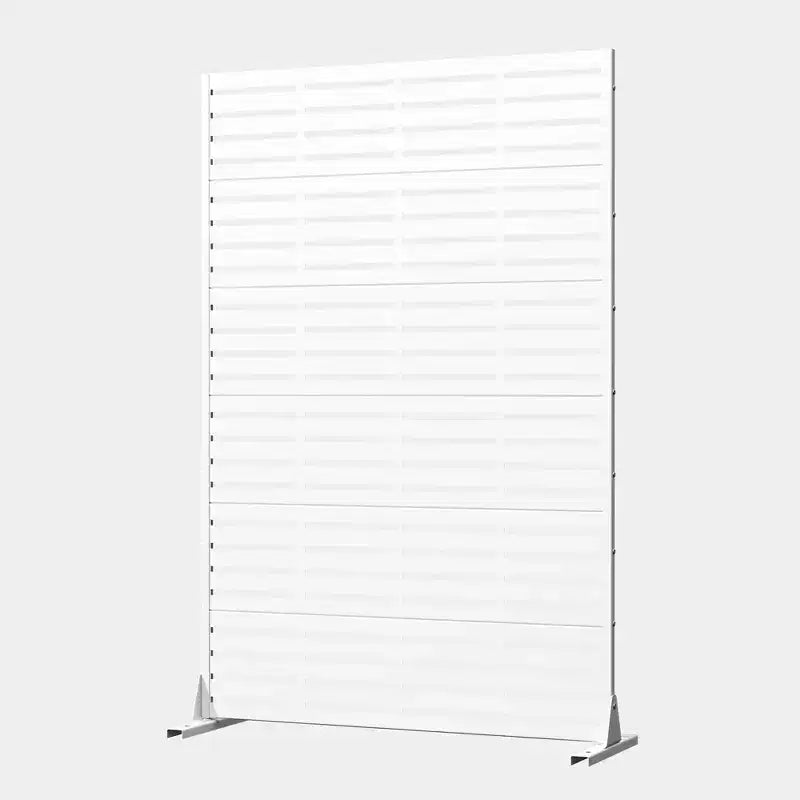 MAYEERTY 72x47 Pannello Paravento per Esterni Bianco Naturale, Set da 6 Pezzi Divisorio Pieghevole Naturale per Cortile e Giardino