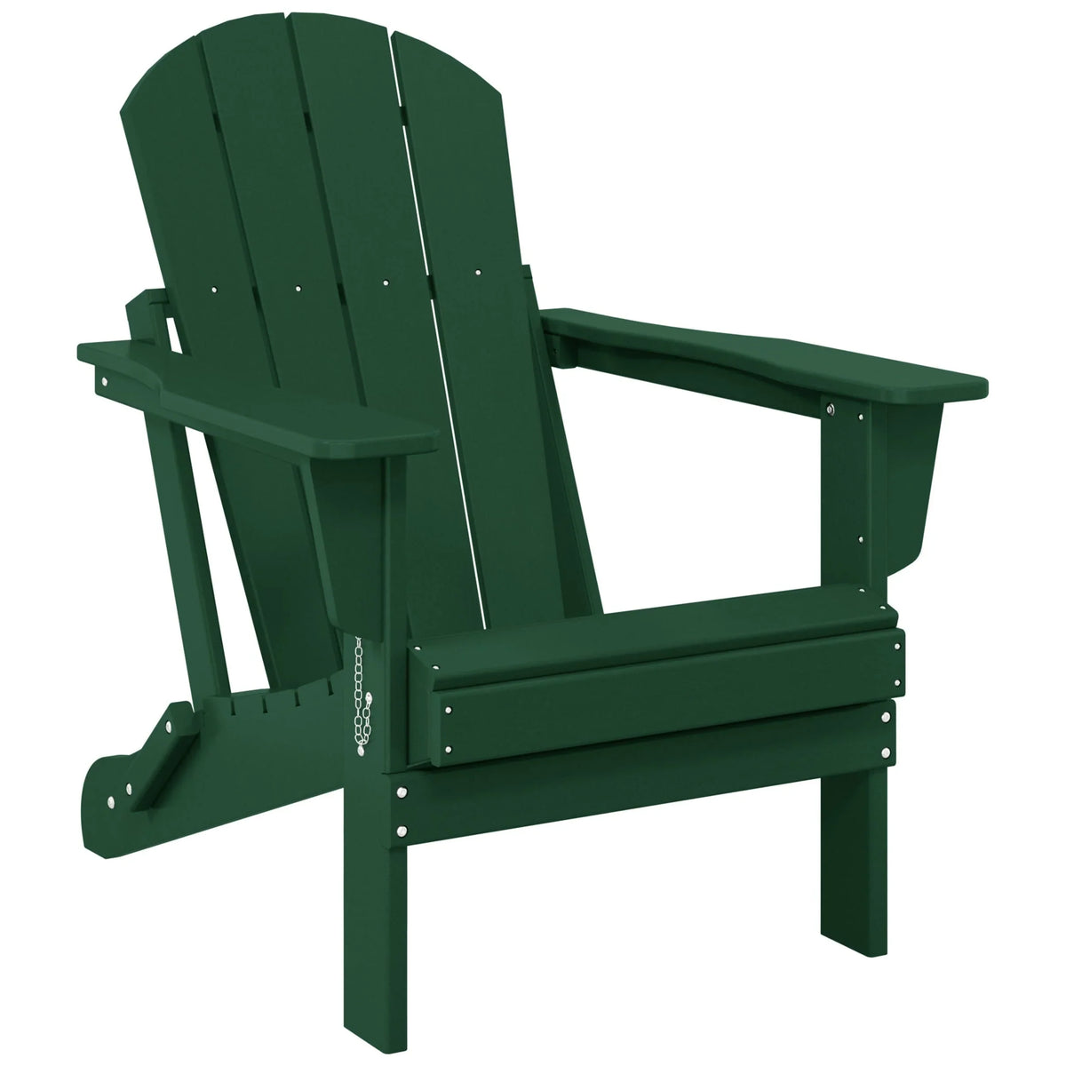 Polytrends Laguna Sedia Adirondack Pieghevole da Esterno per Patio Resistente allo Sbiadimento e alle Intemperie
