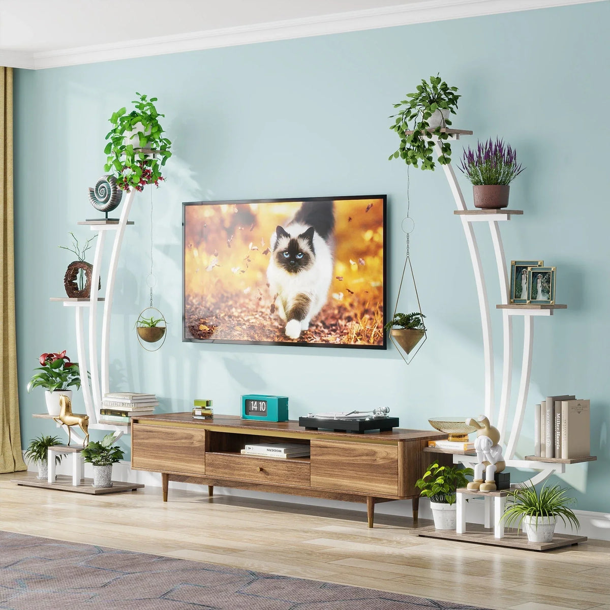 Fioriera Verticale per Piante da Interno a 6 Livelli per Giardino - Set da 2 Pezzi