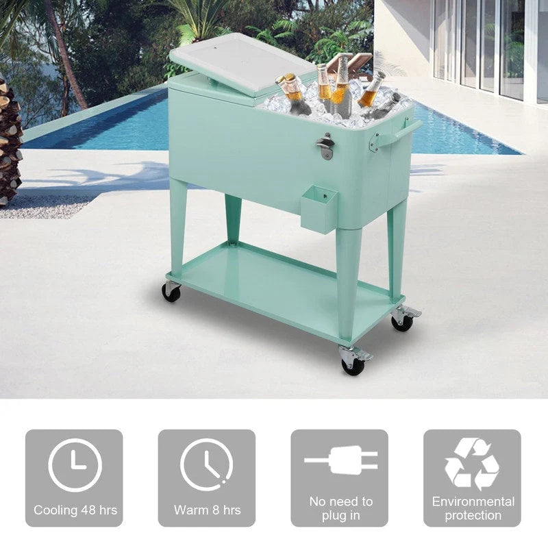 Frigorifero spray in ferro da 80QT con ripiano