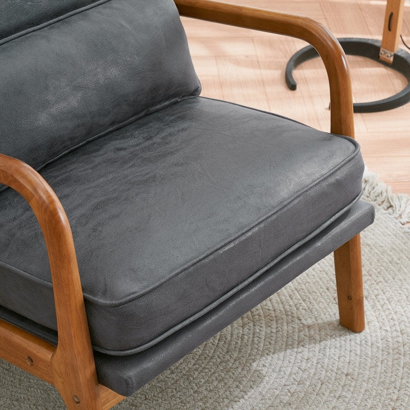 Poltrona imbottita Mid-Century Modern