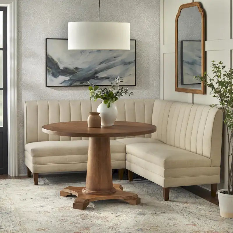 Set Panca Imbottita a Schienale Canaletto 3 Pezzi Kerrington di Lifestorey