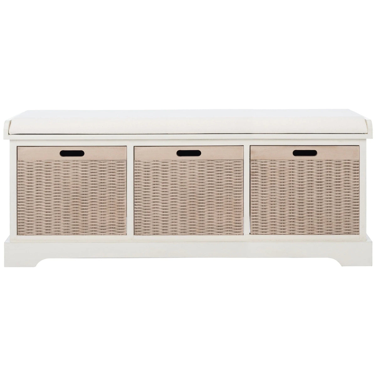 SAFAVIEH Fiorello Panca Contenitore a 3 Cassetti con Cuscino - 47,3 L x 15 P x 19 A - 47Lx15Px19A