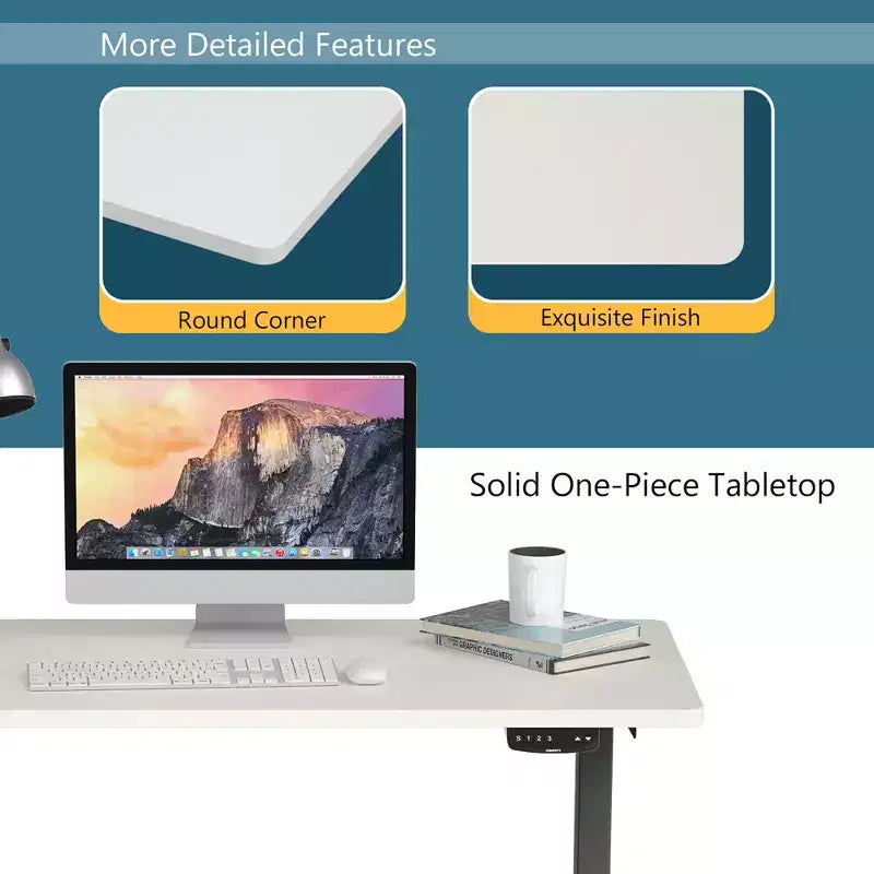 48'' Universal One-Piece Tabletop for Standard & Sit to Stand Desk Frame