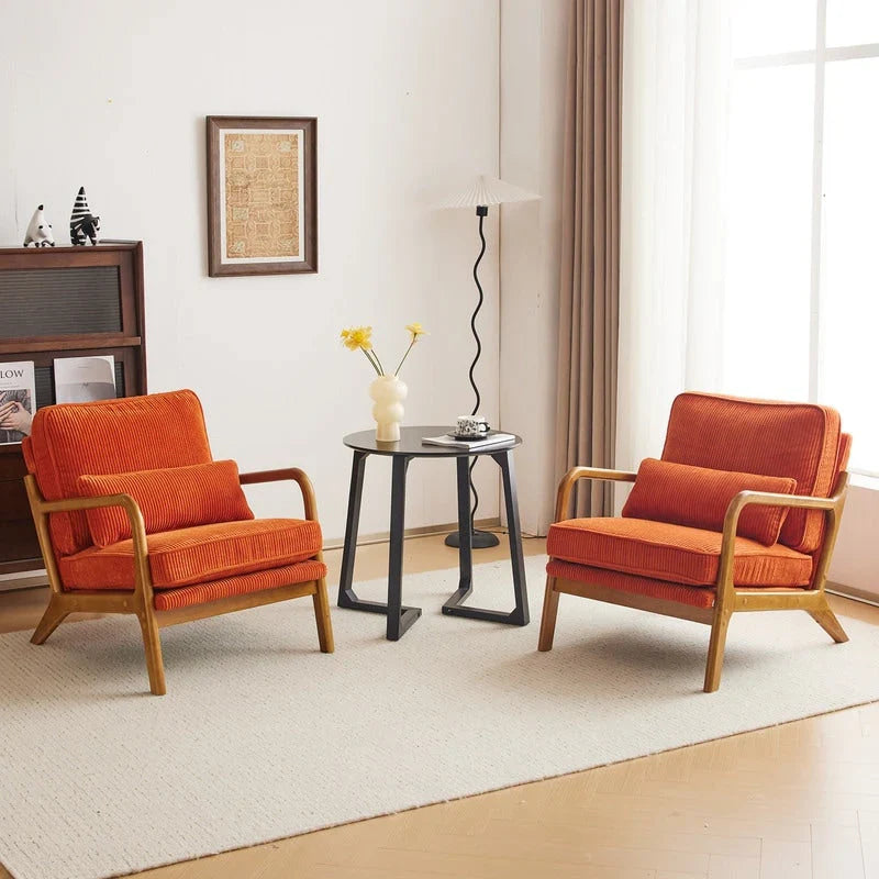 Poltrona imbottita Mid-Century Modern