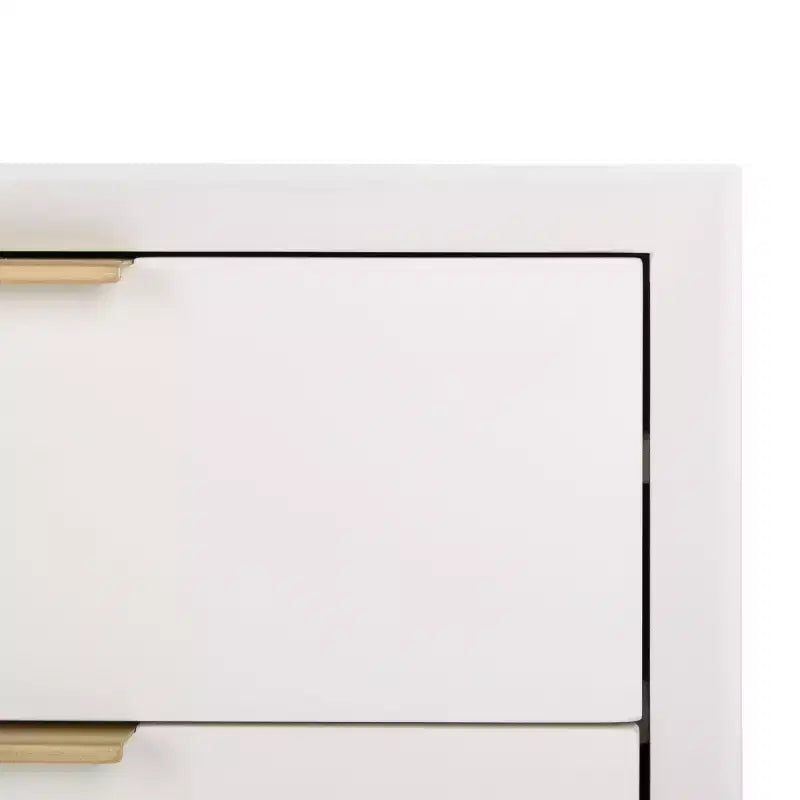 Tavolino d'appoggio a 3 cassetti Baskin - ACC6605A - Bianco - Safavieh