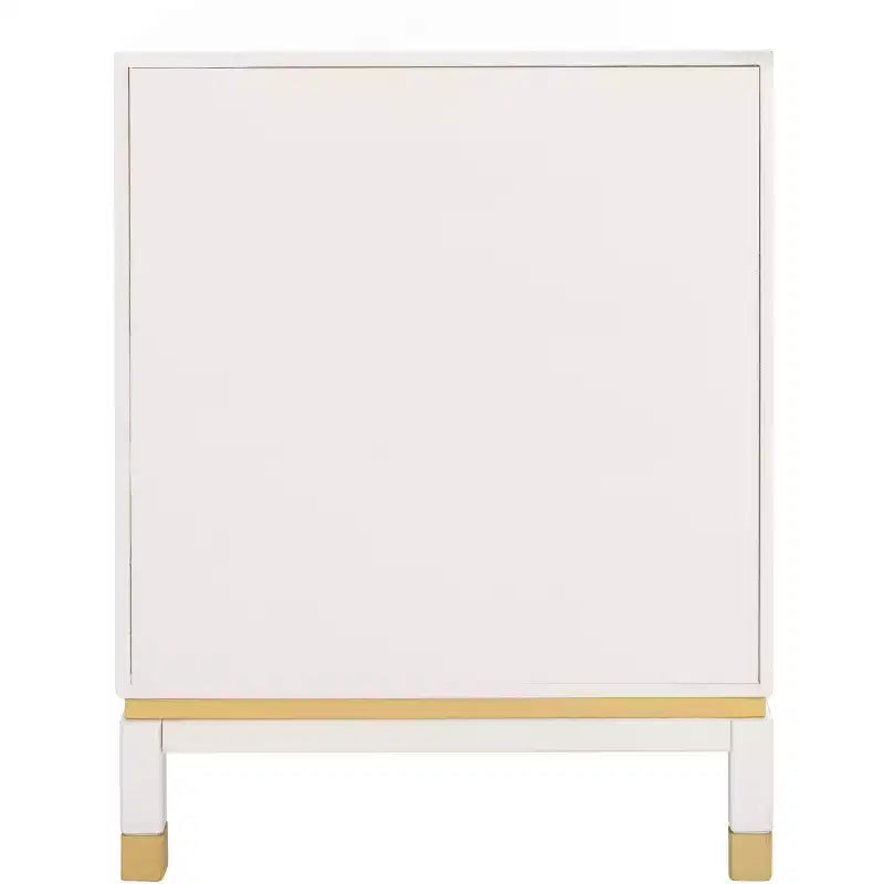 Tavolino d'appoggio a 3 cassetti Baskin - ACC6605A - Bianco - Safavieh