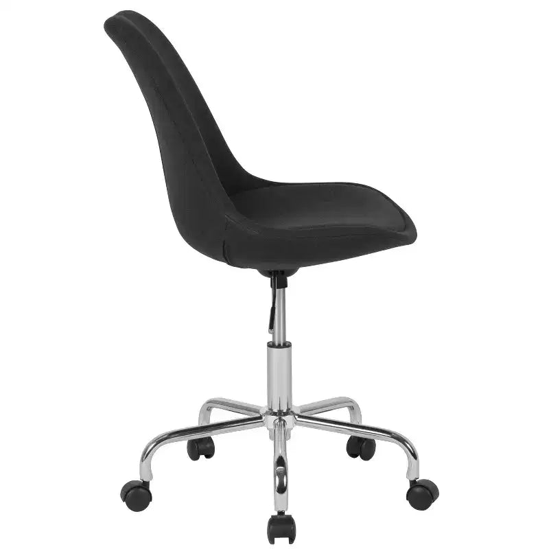 Sedia da ufficio girevole Merrick Lane con sedile girevole regolabile in altezza in elegante rivestimento