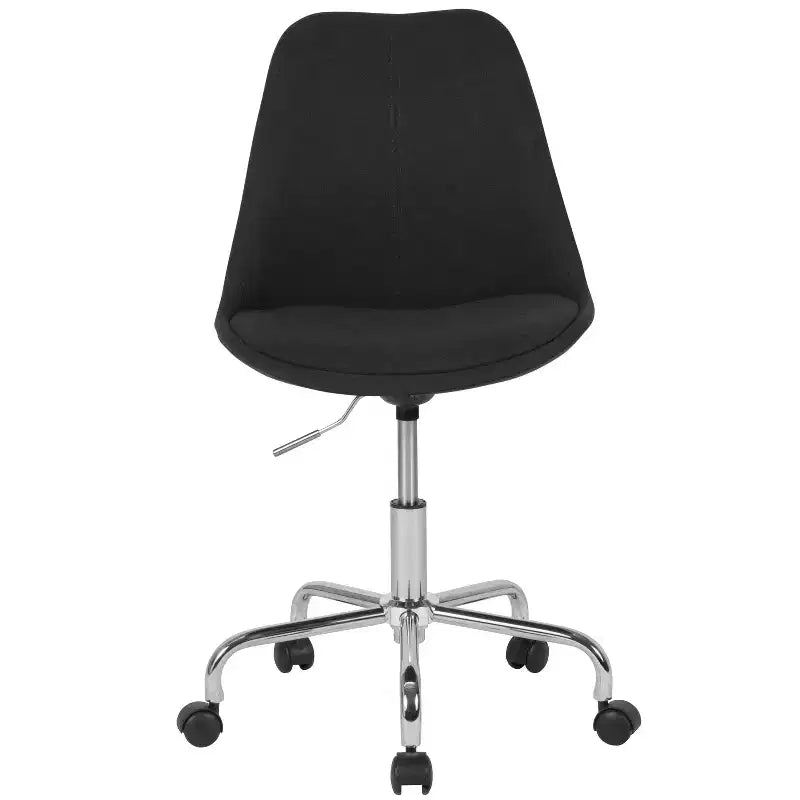 Sedia da ufficio girevole Merrick Lane con sedile girevole regolabile in altezza in elegante rivestimento