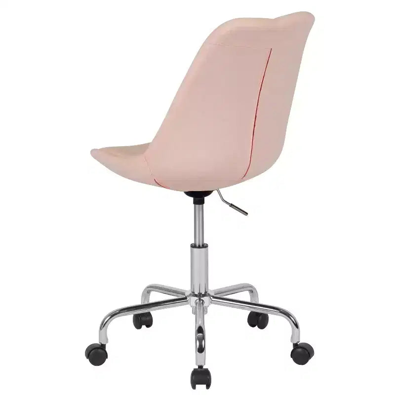 Sedia da ufficio girevole Merrick Lane con sedile girevole regolabile in altezza in elegante rivestimento