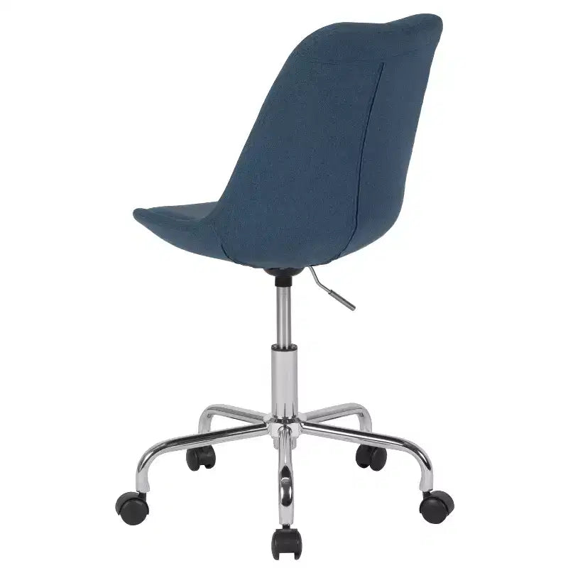 Sedia da ufficio girevole Merrick Lane con sedile girevole regolabile in altezza in elegante rivestimento