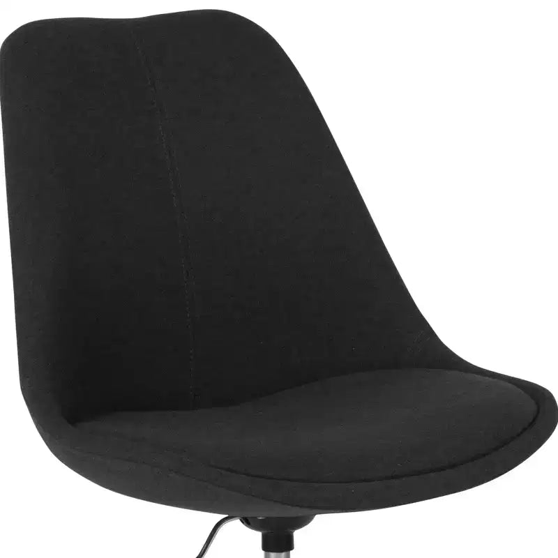 Sedia da ufficio girevole Merrick Lane con sedile girevole regolabile in altezza in elegante rivestimento