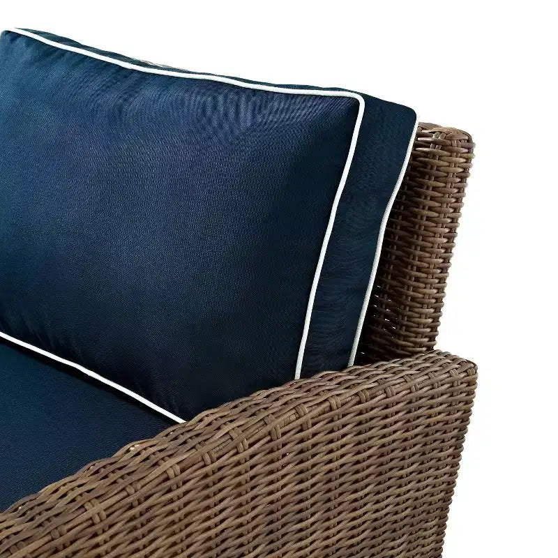 Set conversazione da esterno in vimini Bradenton 4 pezzi - Crosley