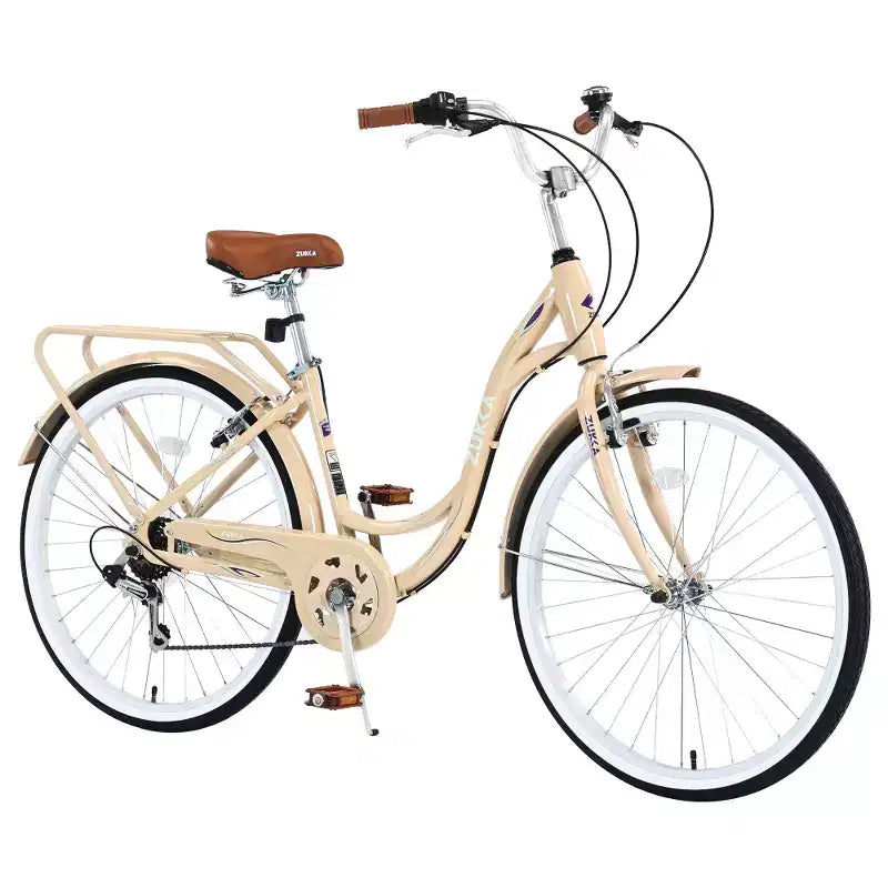 Bicicletta da donna Zeus & Ruta 24 pollici con 7 velocità e telaio in acciaio