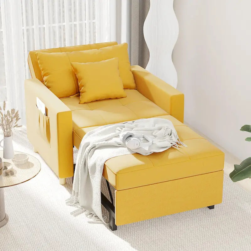 Poltrona letto trasformabile, 3 in 1, vari colori, per 1 persona