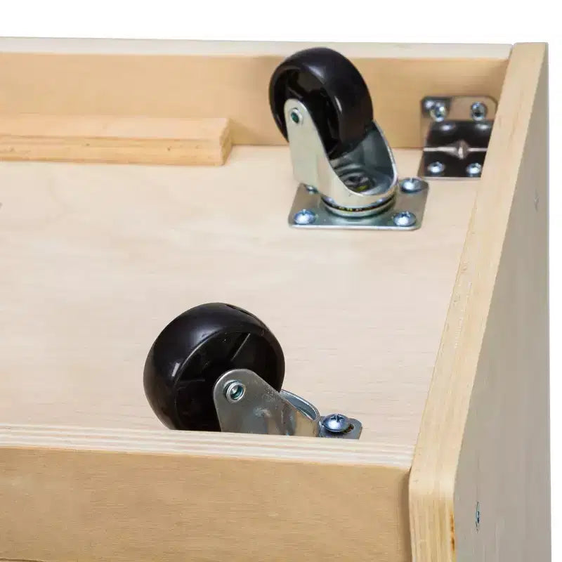 Mobile Cubby con vassoio e 15 contenitori frontali a paletta, 3x4, Arredamento per bambini