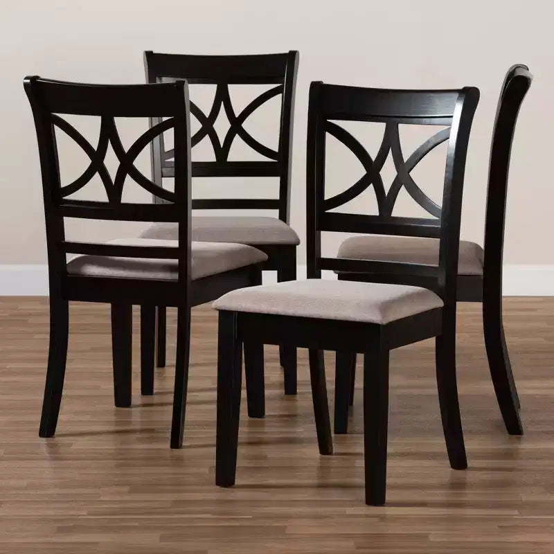 Set di 4 sedie da pranzo Clarke - Baxton Studio