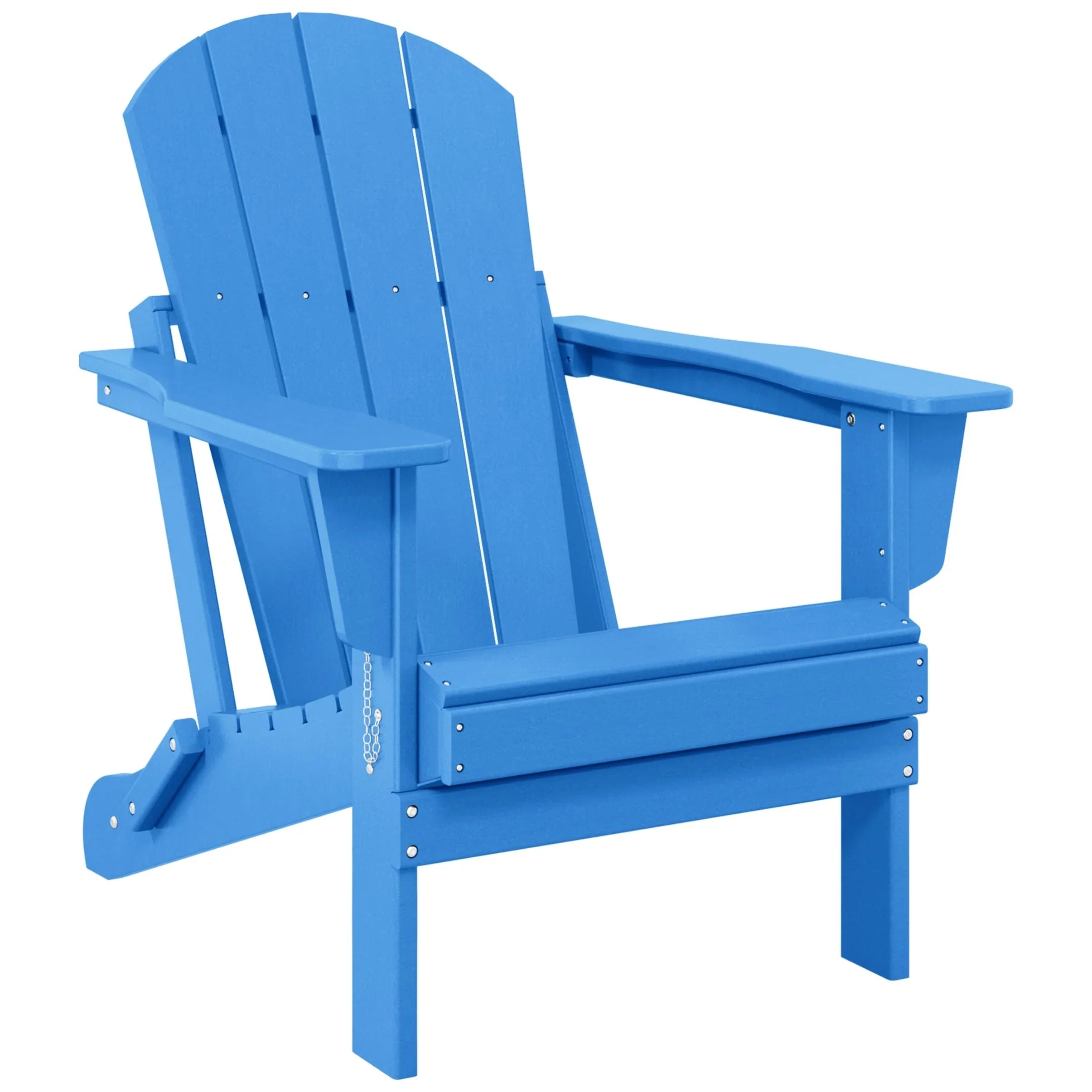 Polytrends Laguna Sedia Adirondack Pieghevole da Esterno per Patio Resistente allo Sbiadimento e alle Intemperie