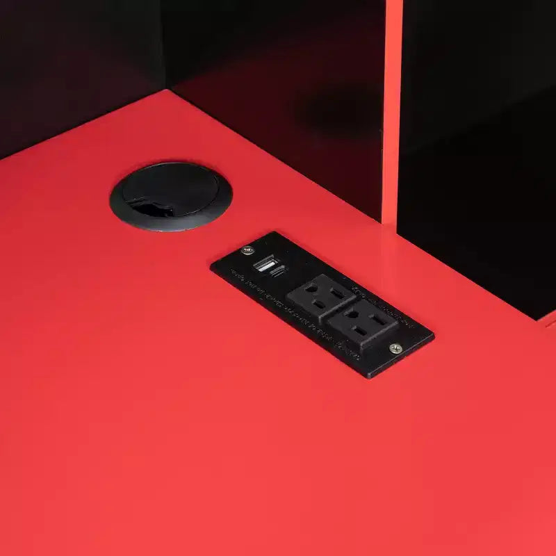 Letto a Giorno Gamer Hub con Scrivania, Luci RGB, Stazione di Ricarica, Cassetti e Testiera Libreria