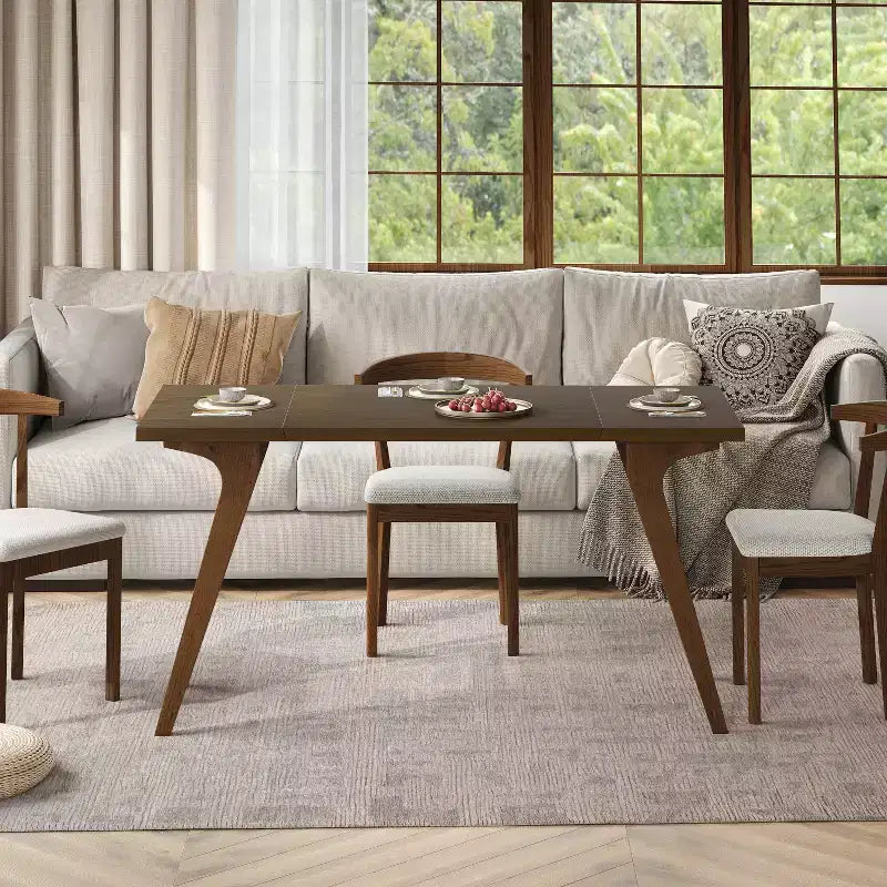 Tavolino da Caffè 2 in 1, Tavolo da Pranzo Estensibile, Tavolo Regolabile in Altezza per Casa e Ufficio, Salvaspazio - ModernLuxe