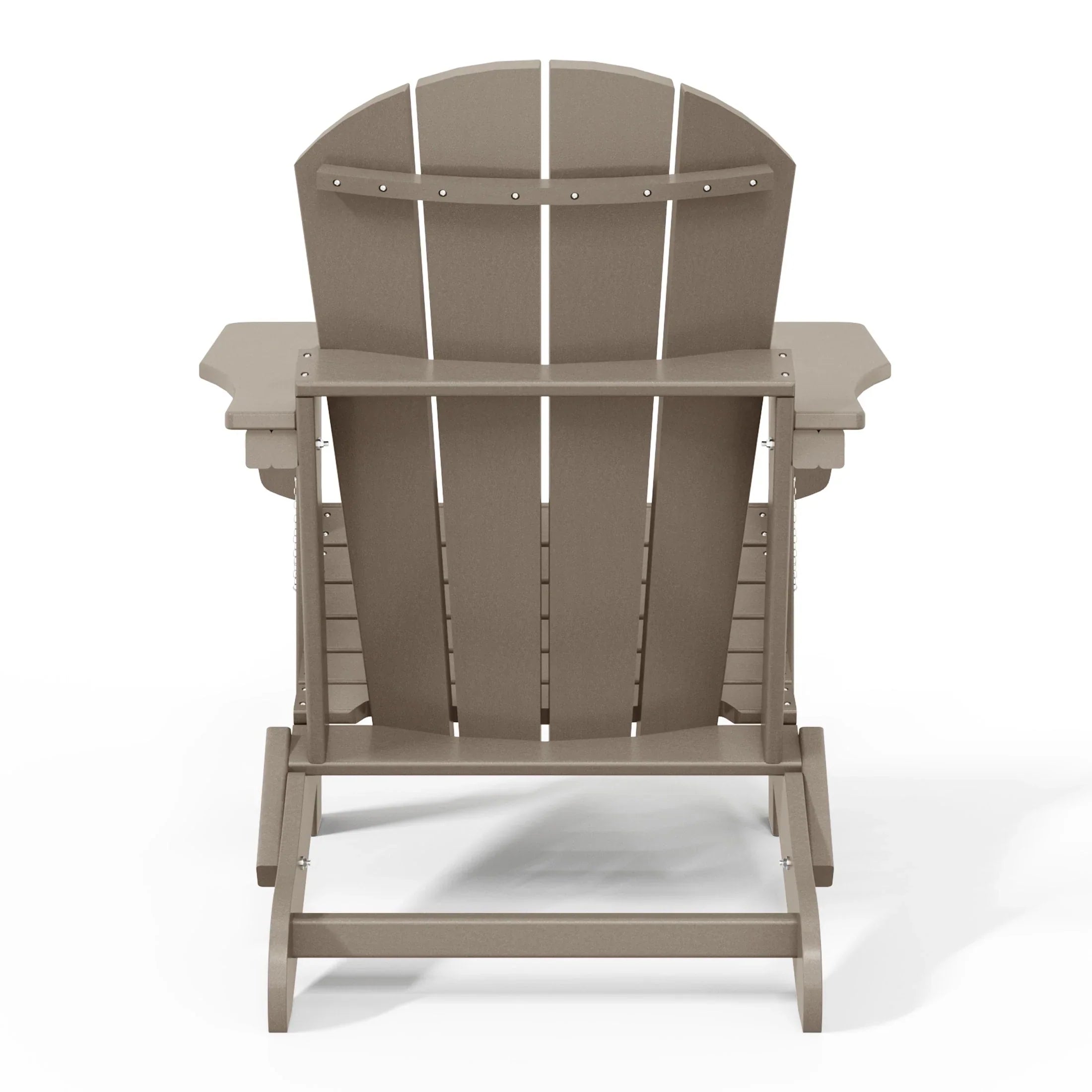 Polytrends Laguna Sedia Adirondack Pieghevole da Esterno per Patio Resistente allo Sbiadimento e alle Intemperie