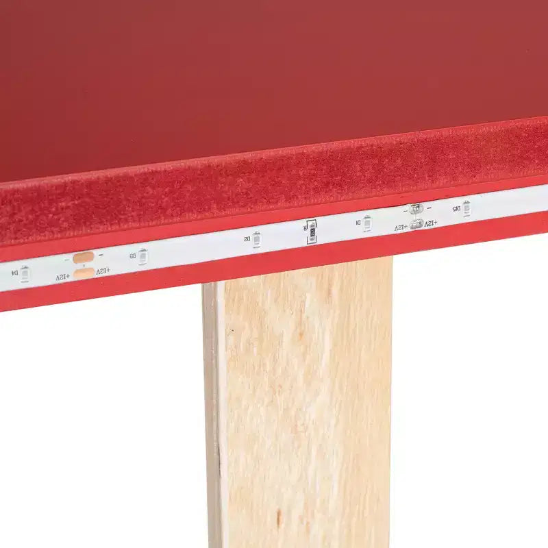 Letto a piattaforma a forma di auto da corsa Whisen Wood, formato singolo, con LED e schienale imbottito