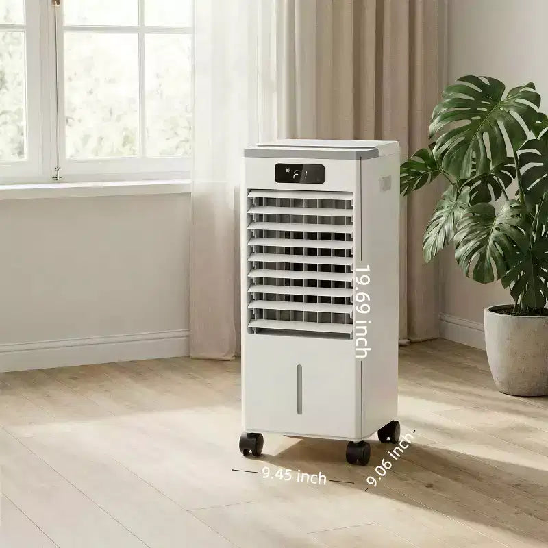Raffrescatore Evaporativo Portatile da 7 litri con Telecomando, 3 Velocità, Timer e Ventilatore Oscillante per Casa e Ufficio