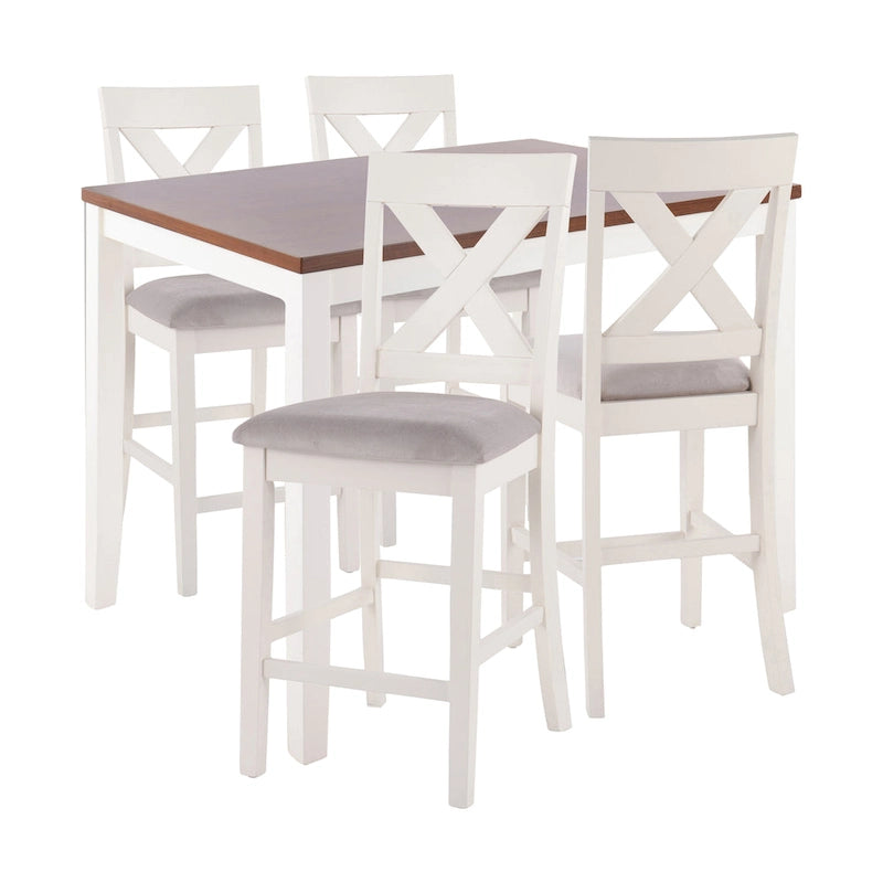 Set da pranzo a 5 pezzi Finlay in altezza bancone The Gray Barn