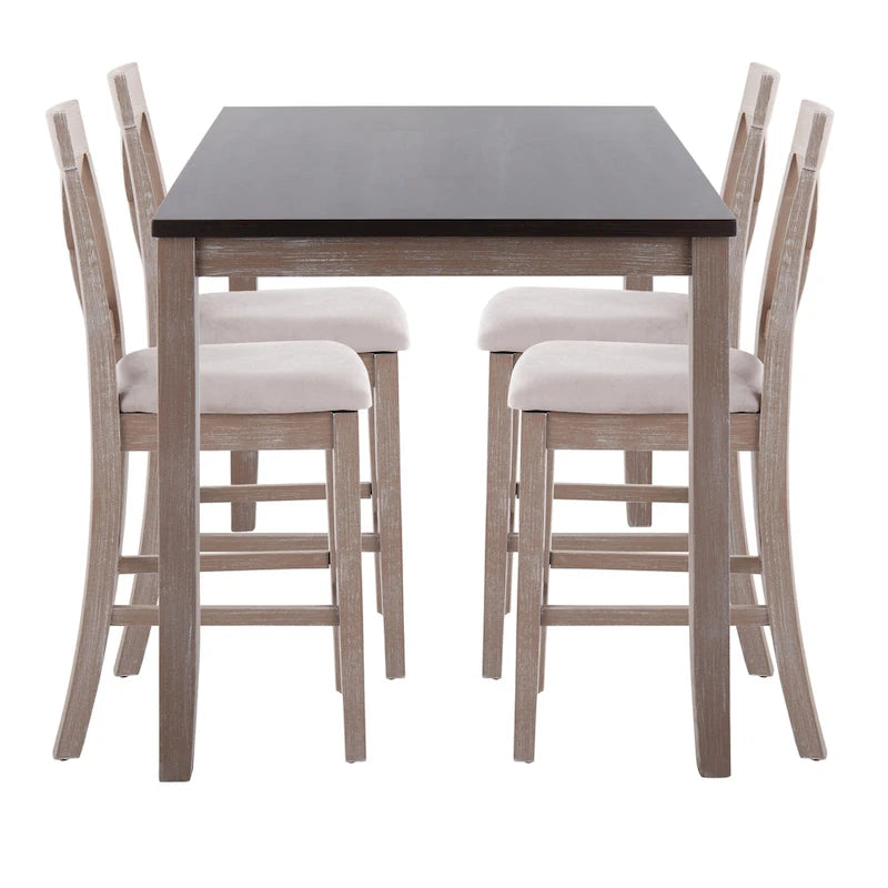 Set da pranzo a 5 pezzi Finlay in altezza bancone The Gray Barn