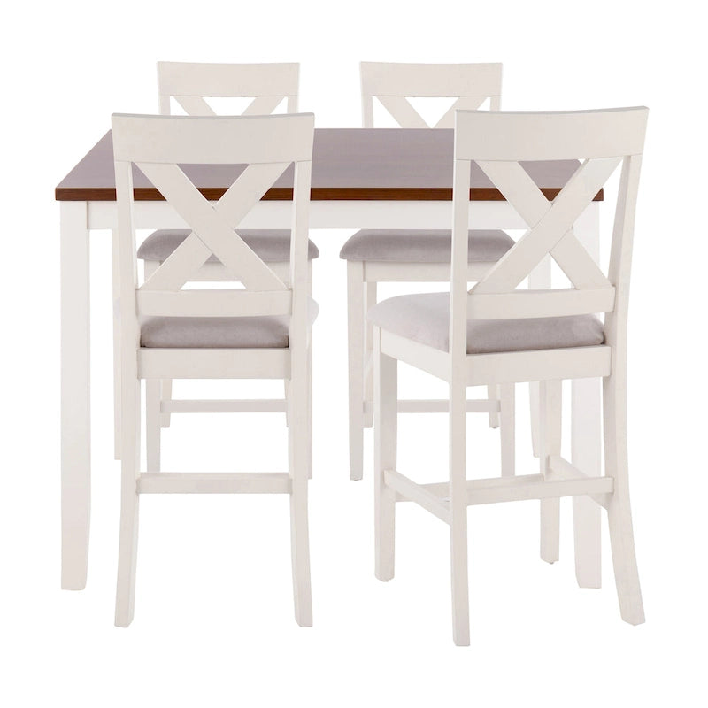 Set da pranzo a 5 pezzi Finlay in altezza bancone The Gray Barn
