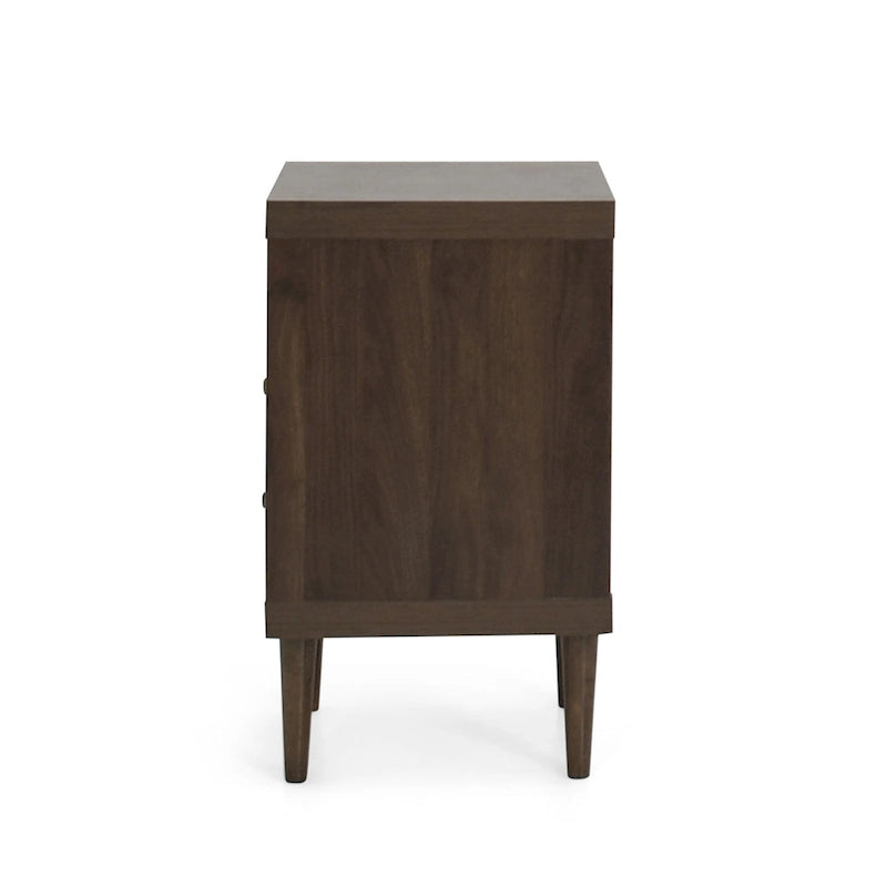 Nystrom Mid Century Modern 2 Drawer Nightstand by Christopher Knight Home